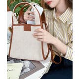 キャンバス ポーチ付き 2WAYスクエアトートバッグ | moment+ | 詳細画像11 