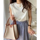 キャンバス ポーチ付き 2WAYスクエアトートバッグ | moment+ | 詳細画像12 