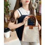 キャンバス ポーチ付き 2WAYスクエアトートバッグ | moment+ | 詳細画像2 