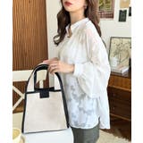 キャンバス ポーチ付き 2WAYスクエアトートバッグ | moment+ | 詳細画像30 