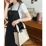 キャンバス ポーチ付き 2WAYスクエアトートバッグ | moment+ | 詳細画像32 