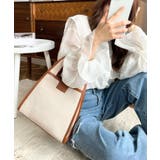 キャンバス ポーチ付き 2WAYスクエアトートバッグ | moment+ | 詳細画像7 