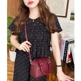 フェイクレザー ミニボストンショルダーバッグ | moment+ | 詳細画像12 