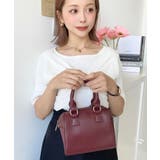 フェイクレザー ミニボストンショルダーバッグ | moment+ | 詳細画像15 