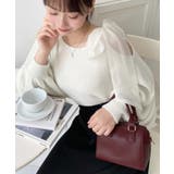 フェイクレザー ミニボストンショルダーバッグ | moment+ | 詳細画像19 