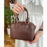 フェイクレザー ミニボストンショルダーバッグ | moment+ | 詳細画像23 