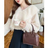 フェイクレザー ミニボストンショルダーバッグ | moment+ | 詳細画像28 