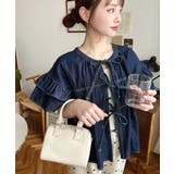 フェイクレザー ミニボストンショルダーバッグ | moment+ | 詳細画像3 