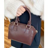 フェイクレザー ミニボストンショルダーバッグ | moment+ | 詳細画像31 