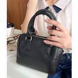 フェイクレザー ミニボストンショルダーバッグ | moment+ | 詳細画像33 