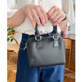 フェイクレザー ミニボストンショルダーバッグ | moment+ | 詳細画像34 