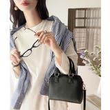 フェイクレザー ミニボストンショルダーバッグ | moment+ | 詳細画像44 