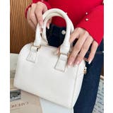 フェイクレザー ミニボストンショルダーバッグ | moment+ | 詳細画像8 