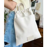 フェイクレザー2WAY巾着ショルダーバッグ | moment+ | 詳細画像1 