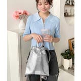 フェイクレザー2WAY巾着ショルダーバッグ | moment+ | 詳細画像13 