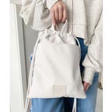 フェイクレザー2WAY巾着ショルダーバッグ | moment+ | 詳細画像31 