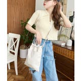 フェイクレザー2WAY巾着ショルダーバッグ | moment+ | 詳細画像4 