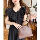 ショルダーステッチボストンハンドバッグ | moment+ | 詳細画像10 