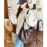 ワイドベルトフェイクレザーショルダーバッグ | moment+ | 詳細画像16 