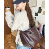 ワイドベルトフェイクレザーショルダーバッグ | moment+ | 詳細画像18 