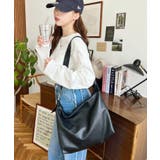 ワイドベルトフェイクレザーショルダーバッグ | moment+ | 詳細画像24 