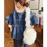 チュールフリルハーフムーンバッグ | moment+ | 詳細画像3 