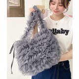 チュールフリルハーフムーンバッグ | moment+ | 詳細画像42 