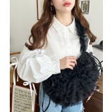 チュールフリルハーフムーンバッグ | moment+ | 詳細画像50 