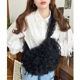 チュールフリルハーフムーンバッグ | moment+ | 詳細画像52 