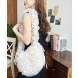 チュールフリルハーフムーンバッグ | moment+ | 詳細画像8 