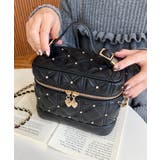 ハートチャームビジューキルティングバニティバッグ | moment+ | 詳細画像18 