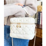 ハートチャームビジューキルティングバニティバッグ | moment+ | 詳細画像2 