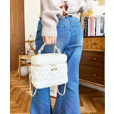 ハートチャームビジューキルティングバニティバッグ | moment+ | 詳細画像3 