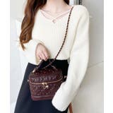 ハートチャームビジューキルティングバニティバッグ | moment+ | 詳細画像34 