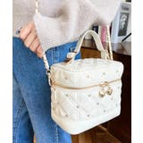 ハートチャームビジューキルティングバニティバッグ | moment+ | 詳細画像4 