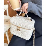 ハートチャームビジューキルティングバニティバッグ | moment+ | 詳細画像8 