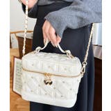 ハートチャームビジューキルティングバニティバッグ | moment+ | 詳細画像9 