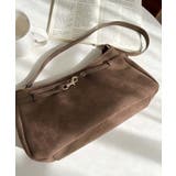 スエードフロントデザインハンドバッグ スエードバッグ | moment+ | 詳細画像6 