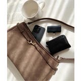 ブラウン | スエードフロントデザインハンドバッグ スエードバッグ | moment+