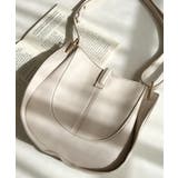 配色ステッチワンハンドラウンドショルダーバッグ | moment+ | 詳細画像3 