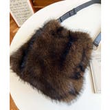 ベルトショルダーアニマルフェイクファーバッグ | moment+ | 詳細画像2 