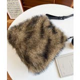 ベルトショルダーアニマルフェイクファーバッグ | moment+ | 詳細画像8 