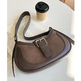 フロントバッグルデザインハーフムーンワンハンドルバッグ | moment+ | 詳細画像10 