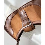 フロントバッグルデザインハーフムーンワンハンドルバッグ | moment+ | 詳細画像14 