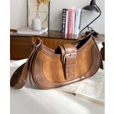 フロントバッグルデザインハーフムーンワンハンドルバッグ | moment+ | 詳細画像16 