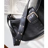 フロントバッグルデザインハーフムーンワンハンドルバッグ | moment+ | 詳細画像3 