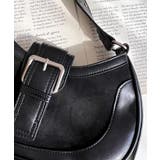 フロントバッグルデザインハーフムーンワンハンドルバッグ | moment+ | 詳細画像5 