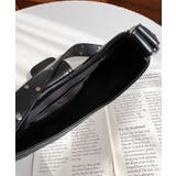 フロントバッグルデザインハーフムーンワンハンドルバッグ | moment+ | 詳細画像6 