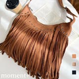 スタッズデザインベルトショルダーフリンジバッグ | moment+ | 詳細画像1 