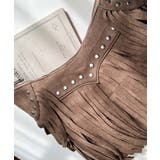 スタッズデザインベルトショルダーフリンジバッグ | moment+ | 詳細画像10 